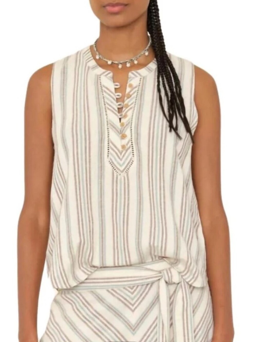 XirenaTwyla Top in Ivory Sand